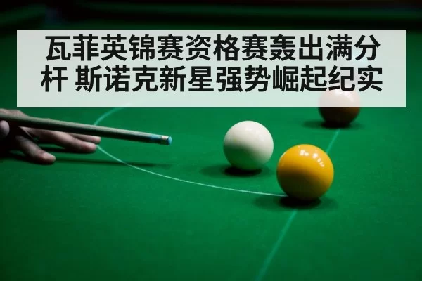 瓦菲英锦赛资格赛轰出满分杆 斯诺克新星强势崛起纪实